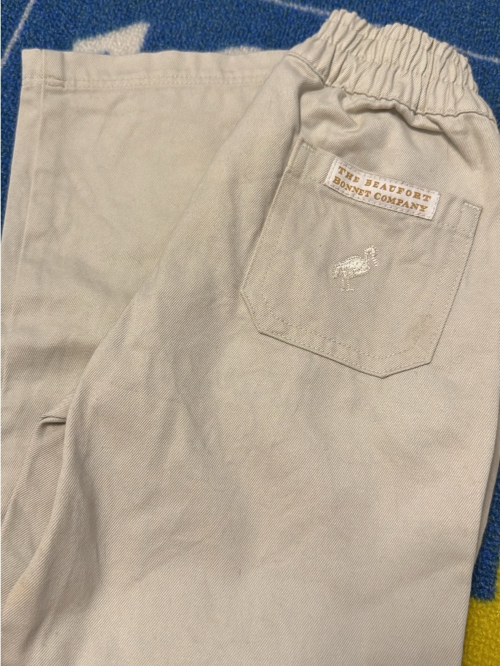 The Beaufort Bonnet Company Beige Elastic Waist Pants